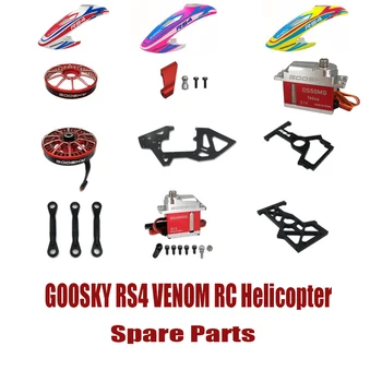 GOOSKY RS4 JED RC Vrtuľník Náhradných Dielov motorových servo pripojenie rod Ihrisku riadiace rameno doske Bočný panel atď