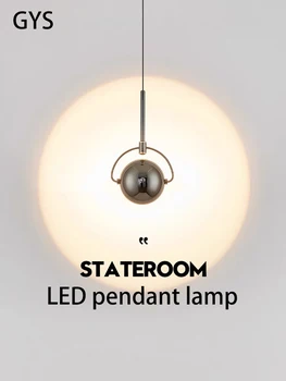 GYS Led Prívesok, Lampy, Nočné Luster Zdvíhací Moderné Dlhý Riadok Nordic Light Nastaviteľný Uhol Malé Osvetlenie 360 Otočná