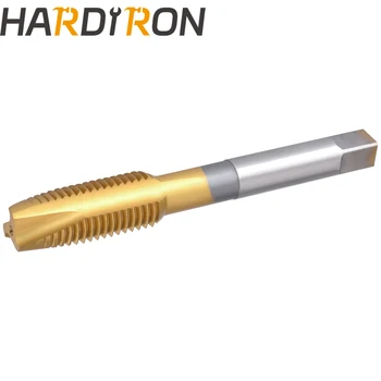 Hardiron M10 X 1.25 Špirála Bod Ťuknite na položku, HSS vrstvou Titánu Špirála Bod Plug Threading Ťuknite na položku M10 x 1.25