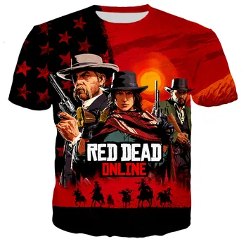 Horúce Hru Red Dead Redemption Muži ženy Nové Módne Pohode Bežné Harajuku Štýl 3D Vytlačené T-shirt Streetwear Topy