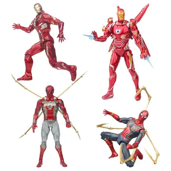 Iron Man, Spider Man Superhrdina Anime Bábika Akcie Obrázok Modelu Hračka Zbierku Deti Darček