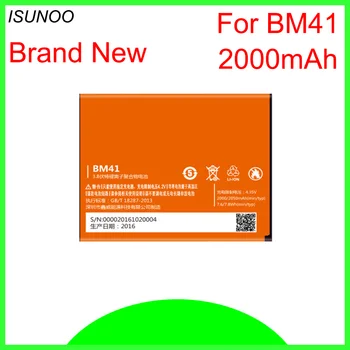 ISUNOO BM41 BM 41 Li-ion batéria Telefónu Pre Xiao Redmi 1S/Mi2a/Hongmi 1S 2000mAh