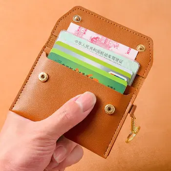 Jednofarebné Karty Prípade Univerzálny PU Kožené Multi-card ID Package Cestovné Karty Organizátor Muži Ženy