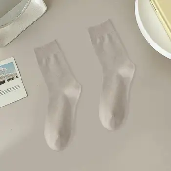 Jednofarebné Ponožky dámske Zimné Športové Ponožky Mäkké Priedušné Anti-slip Mid-tube Vysoká Pružnosť Farbou Teplý pre Vonkajšie
