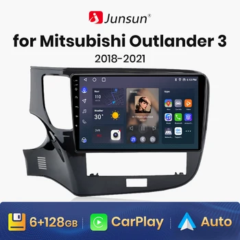 Junsun V1 AI Voice Bezdrôtová CarPlay Android Auto Rádia pre Mitsubishi Outlander 3 III GF0W GG0W 2018 - 2021 4G