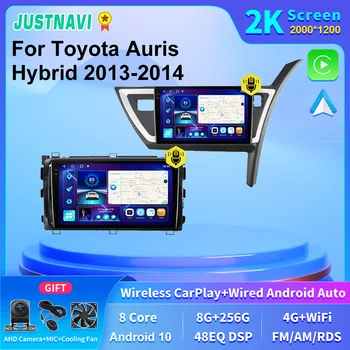 JUSTNAVI 2K Obrazovka autorádia Pre Toyotu Auris Hybrid 2013-2014 Multimediálne Stereo Video DSP Hráč Autoradio Navigácie GPS Audio