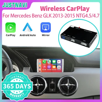 JUSTNAVI Bezdrôtový CarPlay Na Mercedes Benz GLK roky 2013-2015 S Android Auto Zrkadlo Odkaz AirPlay Auto Hrať Funkcie