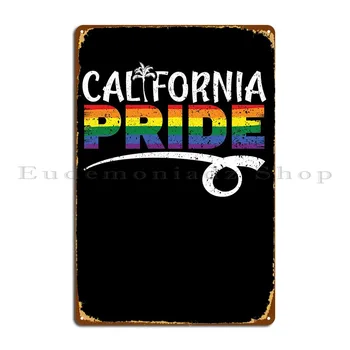 Kalifornia Pride LGBTQ Kovová Doska Plagát Domov Garáž nástenná maľba na Stenu Doska Tin Podpísať Plagát