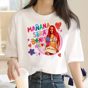 Karol g Manana Séra Bonito t shirt ženy grafické top žena harajuku Japonský návrhár odevov