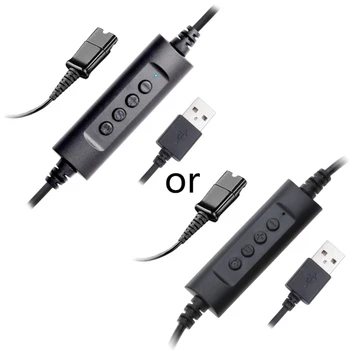 Konektor USB káblika Headsetu pre Call Centrá, on-Line Kurzy a Stretnutia L41E