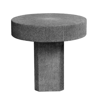 Kreatívne kolo strane tabuľky kamenný mlyn tvar, terasa, starožitné moderné vonkajšie konferenčný stolík