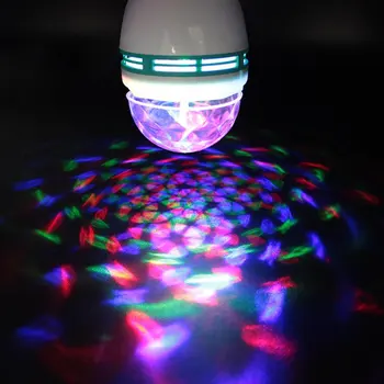 Led Farebné Rotujúce Svetlo Crystal Malé Magic Ball Fáze Svetelný záblesk Svetla Malá Žiarovka, Svetlo Domov KTV Farby Svetla