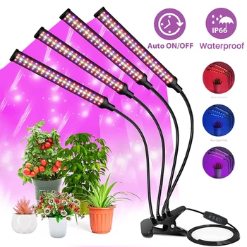 LED Rásť Svetla Rastliny Rastú Svetlo USB Phyto Lampy celé Spektrum Lampy Rotácia Pružná Phytolamp Pre Rastliny, Sadenice, Kvet Domov