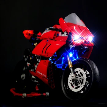 LED Svetla Kit Pre LEGO 42107 Ducatis Panigale V4 R Stavebné Bloky, Tehla Hračka（Iba LED Svetlo，Bez Bloky Model)
