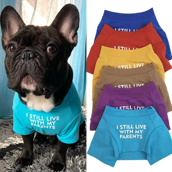 Letné Oblečenie pre psy, pre Malé Veľké Psy, Mačky Puppy Tenké Priedušná T-shirt francúzsky Buldog Oblečenie Pes Kostýmy Psa Dodávky