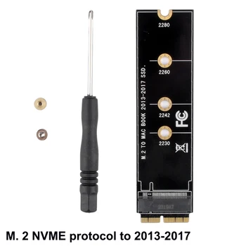 M. 2 NVME SSD Previesť Karty Adaptéra pre MacBook Air Pro Retina roky 2013-2017 NVME/AHCI SSD Inovované Auta M. 2 NGFF na SATA3 adaptér
