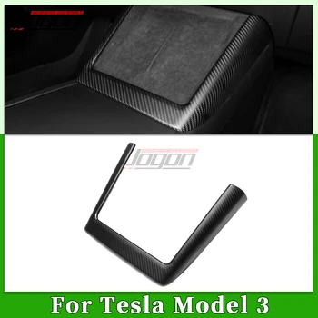 Mate Carbon Auto Strednej Bezdrôtovú Nabíjačku Opierkou Box Bočný Panel Nálepky Telefón Nabíjanie Pad Kryt Výbava Pre Tesla Model 3 2024