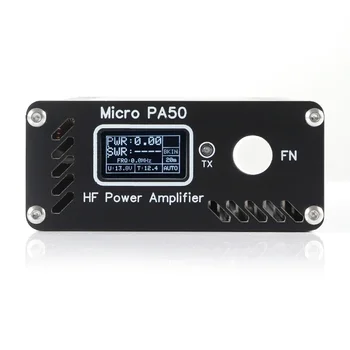 Micro PA50 /PA50 PLUS 50W 3.5 MHz-28.5 MHz Inteligentné Krátkovlnné VF Zosilňovač s Výkonom / SWR Meter + LPF Filter Pre Rádio