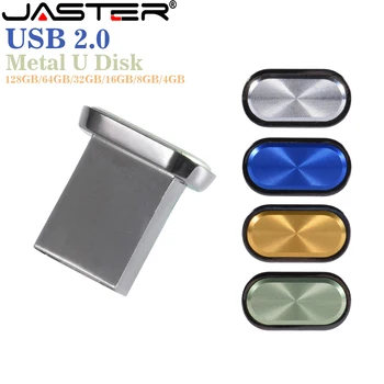 Mini Kovové USB Flash Disk 128GB Reálne možnosti Memory Stick 64GB Prenosné Pero Disk 32GB Malé Elipsy U Disku 16 GB Business Darček