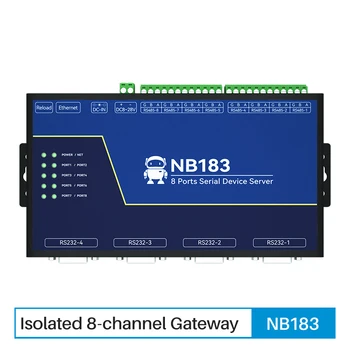 Modbus Brána 8 Porty Sériový Server RS485 232 Na Ethernet RJ45 RTU Na TCP UDP Build-in Watchdog CECILIA HTTP internet vecí Modul NB183