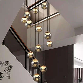 Moderné domova led svetlá prívesok svetlo lampy forstaircase Lustre pre obývacia izba závesné svetlo vnútorné osvetlenie