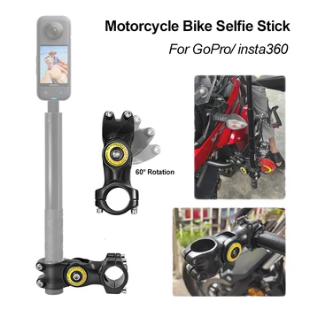 Motocykel, Bicykel Nastaviteľné kmeňových Riadidlá Montáž Neviditeľné Selfie Stick Požičovňa Monopod pre GoPro insta360 x2 Kamery Príslušenstvo