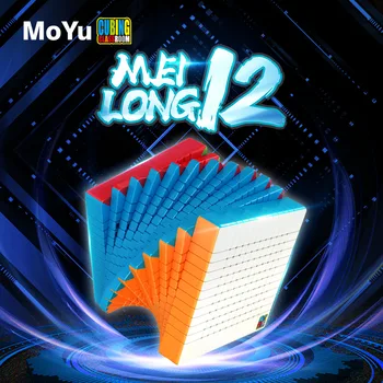 Moyu Meilong 12x12 Magic Speed Kocka Stickerless Profesionálne Fidget Hračky MFJS Meilong 12 Cubo Magico Puzzle