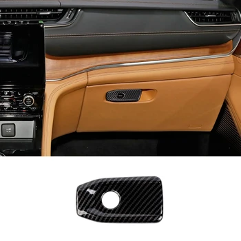 Na Jeep Grand Cherokee 2021 2022 Auto Rukavice Box Rukoväť Spínač Kryt Výbava Interiéru Časti Komponentu ABS Uhlíkových Vlákien