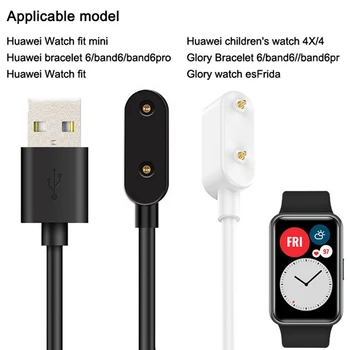 Na Počesť Sledovať ES Huawei Kapela 7/Honor 6/6 Pro Mini Smart Hodinky Prenosné 2pin USB Nabíjací Kábel Napájací Adaptér