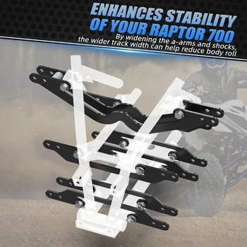 NICECNC A-zbrane Otrasy Rozšírenie Auta ATV Na Yamaha Raptor 700R 700 2016-2023 Q235 Uhlíkovej Ocele & 7075-Hliník Quad Príslušenstvo