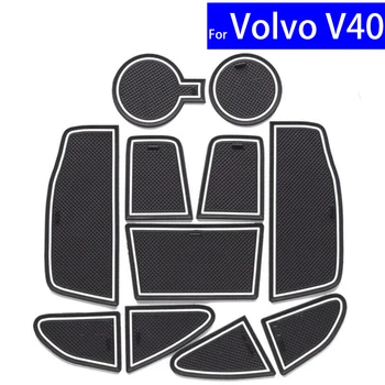 Non-slip Dvere Auta Slot Rohože Brány Koberce Polohe Držiak Podložky Pre Volvo V40 V60 XC60 Dvere Groove Mat 