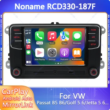 Noname RCD330 Plus 6RF035187F MIB Carplay autorádia Android Auto Navigator Bluetooth, AUX pre VW Caddy Passat Golf 5 6 CC Jetta