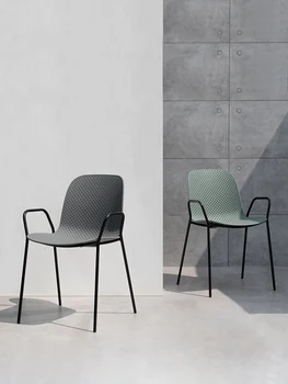 Nordic duté operadla železa stoličky, moderné a jednoduché vonkajšie oddychové kreslo