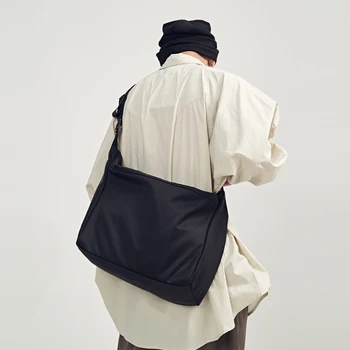 Nová veľká-kapacita messenger taška mužov ulici taška cez rameno batoh žien bežné messenger taška