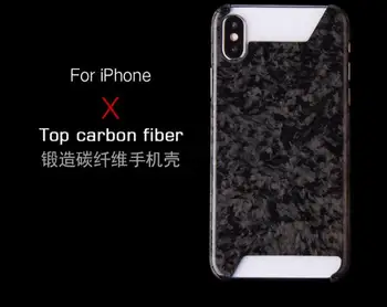 NOVÉ Kované Kompozitné Reálne Uhlíkových Vlákien Mobilný Telefón puzdro Pre iPhone X
