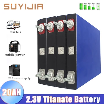 Nové Lítium Titanate LTO Batérie 2.3 V 20Ah DIY Batérie 12V 24V Nízkym teplotám Batérie pre Auto Elektrické Bicykle
