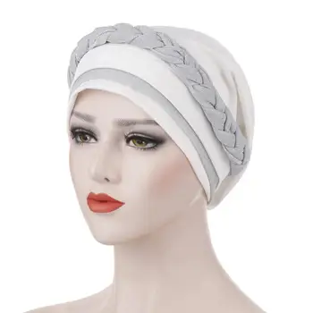 Nové Nádherne Svetlé Drôt Pletená Turban Klobúk Ženy Islamskej Vnútorné Hidžáb Čiapky Moslimské Šatky Chemoterapii Headwrap Čiapky Vlasy Príslušenstvo