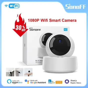 Nové SONOFF Fotoaparát GK-200MP2-B Bezdrôtová Wifi IP Kamera 1080P HD Baby Monitor Dohľadu Bezpečnosti 360 IR Kamera, Alarm Smart Home
