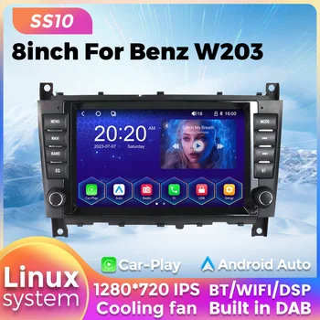 Nový balík Linux Systém, autorádio, Autoradio Pre Mercedes Benz W203 W209 W219 A160 benz, C-Trieda C180 C200 CLK200 C230 Multimediálny Prehrávač