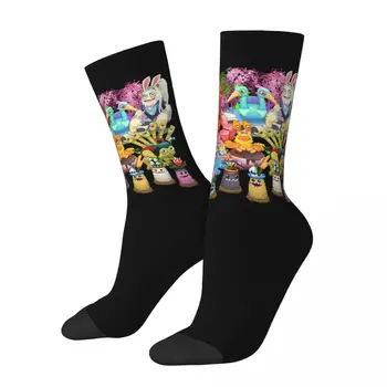 Nový Muž Mužov Ponožky Novinkou Môj Spev Monsters Koláž Ponožka Polyester Roztomilý Kreslený dámske Ponožky Jar Leto Jeseň Zima