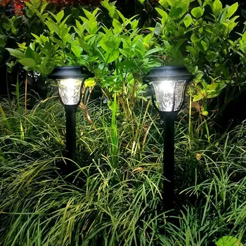 Nádherné Nádvorie Solárne Svetlo Trávnik Lampy Zemi-v typ Záhradné Osvetlenie LED IP65 Vodotesné prevedenie Biela/Teplé Svetlo