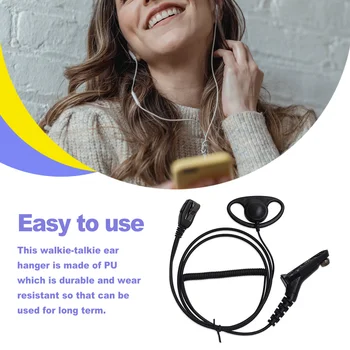Obojsmerné Vysielačky Ucho Vešiak s Akustickým Trubice Slúchadlá Slúchadlá Dohľadu Headset Prenosné Slúchadlo Počúvať Earhook