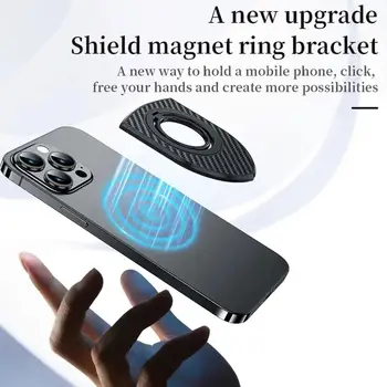 Obojstranná Magnetická Telefón Stojan Pre iPhone 15 14 Pro Max Pre MagSafe Magnet Sacie Stenu Držiak 360 Skladací Stojan K1N6