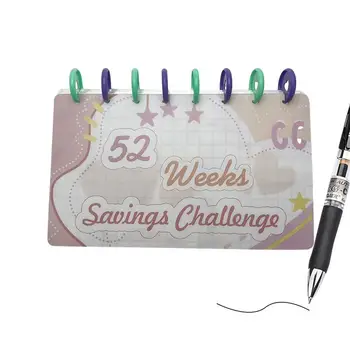 Obálky Úsporu Peňazí Výzvou 52 Týždňov Šetrič Peňazí Za Peňažné Náklady Náklady Organizátor Notebook Peniaze, Riadenie Dodávky Pre