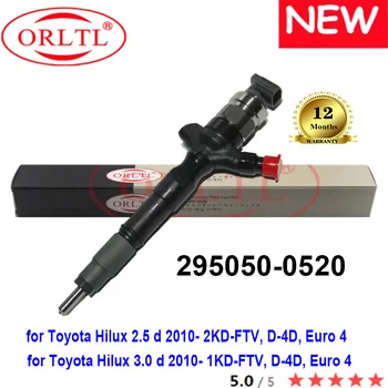 ORLTL HOT 295050-0520 Originálne Palivo Injektor 2950500520 DCRI300520 295050 0520 pre Toyota Hilux 1KD 2KD 2.5 d 3.0 D