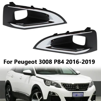 Peugeot 3008 P84--2016 2019 9817136777 1806095X Predný Nárazník Hmlové Svetlo Kryt Chladiča Hmlové Svietidlo Mriežky Výbava Rám