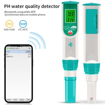 PH Meter 0.01 Vysokú Presnosť Kvalita Vody Tester s 0-14 PH, Teplota, Test Pre Akvárium Bazén Hydroponics