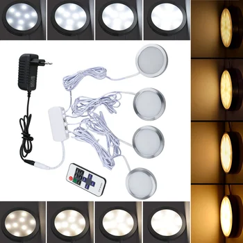 Pod Skrinku LED Nočné Osvetlenie Displeja Prípade Skriňa Lampa Diaľkové Ovládanie 12V Na Domácej Kuchyne, spálne, Výkladná Skriňa, Skrinky
