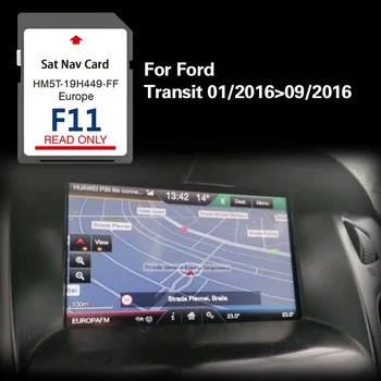 Pre Ford Tranzit 01/2016 09/2016 GPS, SD Francúzsko Nemecko F11 Sync2 64GB Navigácie Pamäťové Karty