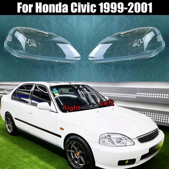 Pre Honda Civic 1999-2001 Auto Predných Svetlometov Kryt Svetlometu Tienidlo Lampcover Vedúci svetlo svetlo Pokrýva sklo Objektívu Shell Čiapky